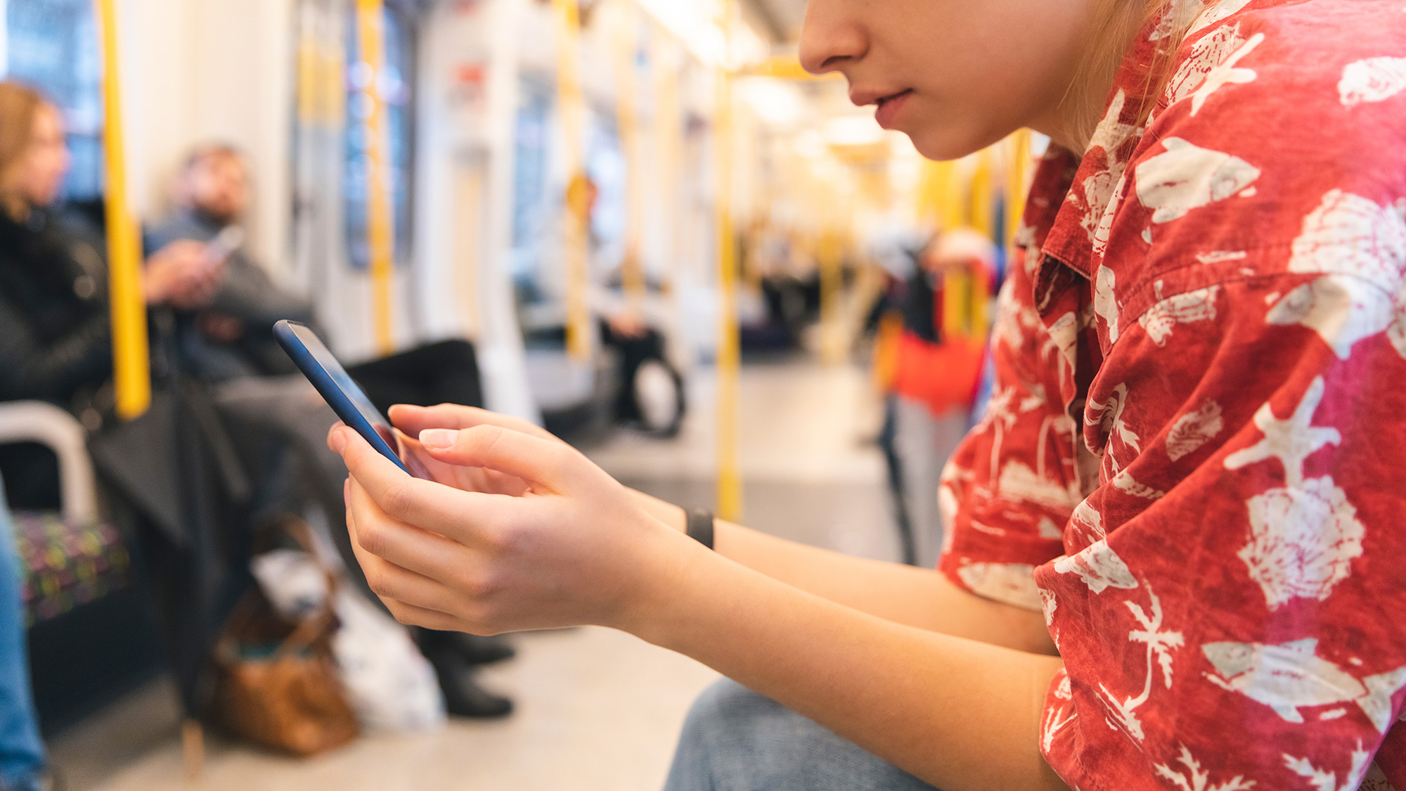 Passengers on the London Underground